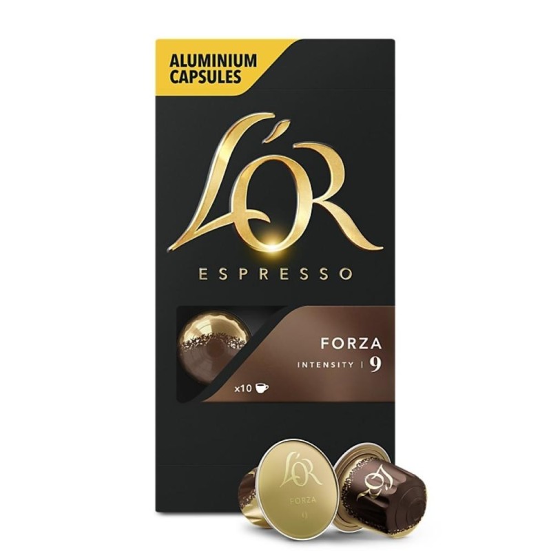 Capsule cafea, L'OR Espresso Forza, compatibile Nespresso