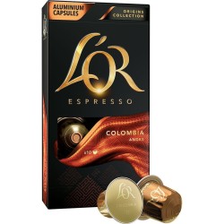 Capsule cafea, L'OR Columbia UTZ, 10 bauturi ,  compatibile Nespresso