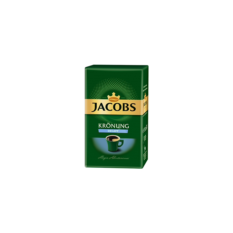 Cafea macinata, Jacobs Kronung Alintaroma decofeinizata, 250 g