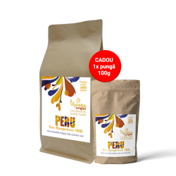 PACHET PROMO:1 kg Morra Origini Peru Tres Mosqueteros, cafea boabe origini  +CADOU 100g cafea boabe Peru 