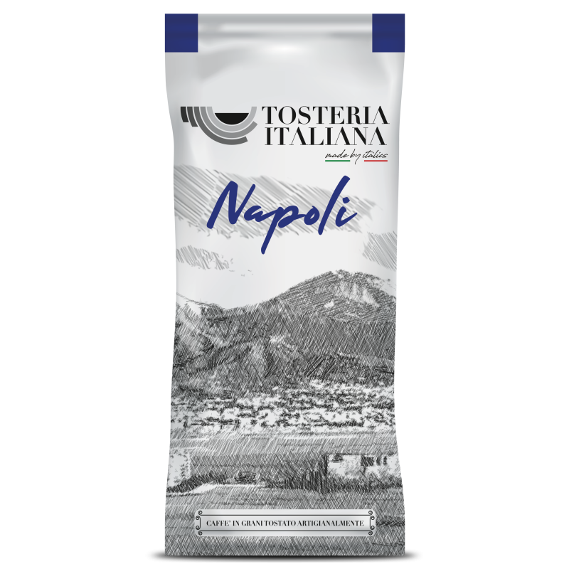 Tosteria Italiana Napoli, cafea boabe proaspat prajita 1kg