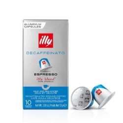 Capsule Illy Espresso Decaffeinato, compatibile Nespresso, 10 capsule