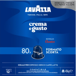 Capsule Lavazza Crema e Gusto Classico, capsule compatibile Nespresso,80 buc