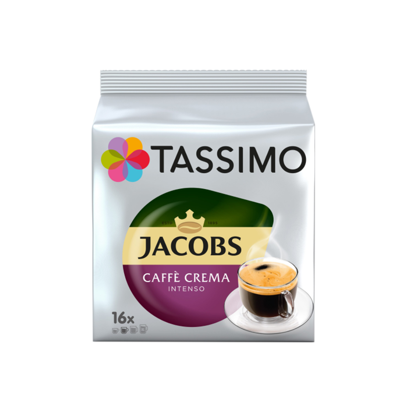 Capsule cafea, Jacobs Tassimo Café Crema Intenso, 16 bauturi