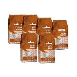 PACHET 6 X Lavazza Crema e Aroma, cafea boabe 1kg