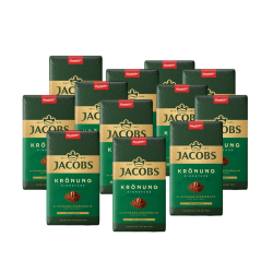 Pachet Promo: 12 x Cafea macinata, Jacobs Kronung Alintaroma, 500 g