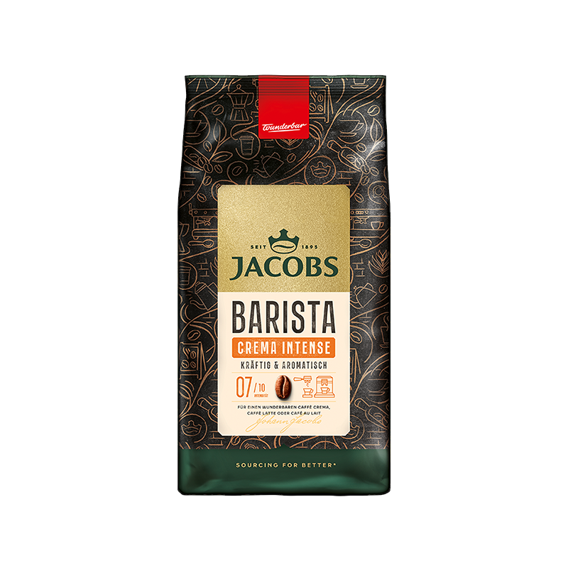 Jacobs Barista Crema Cafea Boabe 1 kg Jacobs Barista Crema Cafea Boabe 1 kg