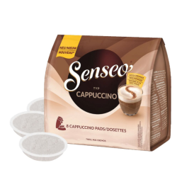 Senseo Cappuccino, 8 paduri de cafea