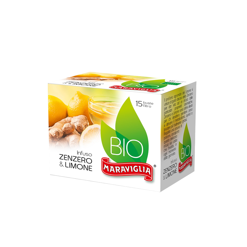 Ristora Maraviglia ceai infuzie ghimbir si lamaie, 15 plicuri