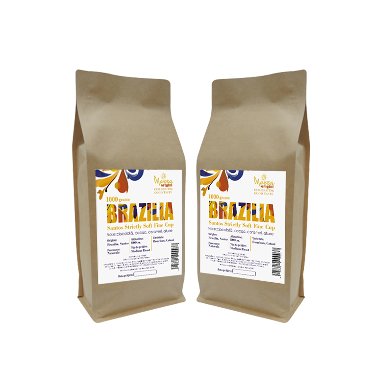 Pachet 2x Cafea boabe Morra Origini Brasilia Santos SSFC 1 kg
