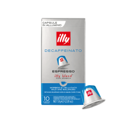 Capsule Illy Espresso Decaffeinato, compatibile Nespresso, 10 capsule