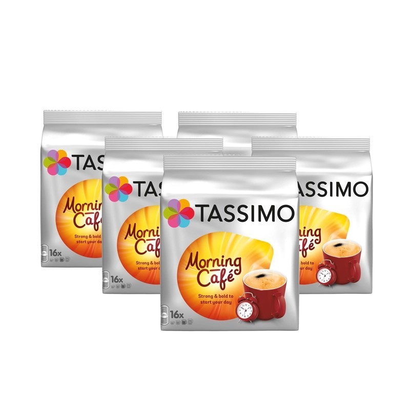 Set 5 x Cutii Capsule cafea, Jacobs Tassimo Morning Cafe, 80 bauturi