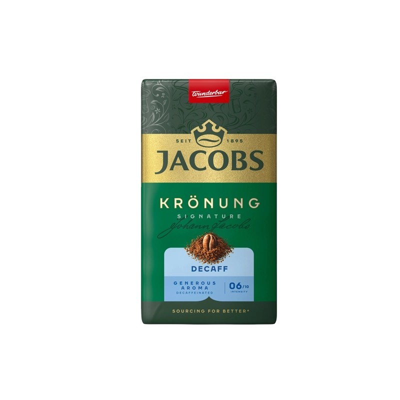 Cafea macinata, Jacobs Kronung Alintaroma decofeinizata, 250 g