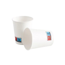 Pahare carton albe, 240 ml, 8 OZ - 100 buc