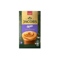 Jacobs Cappuccino Milka Choco, Mix de cafea, 8 plicuri x 18 g