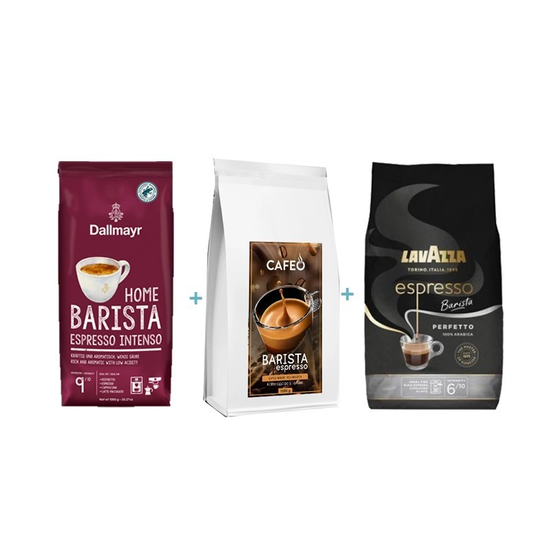 Pachet Barista, cafea boabe 3 kg