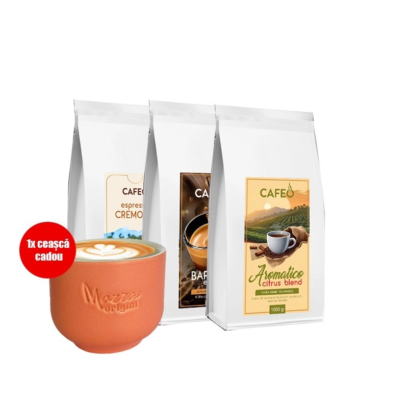 Pachet Cafeo origini Select Trio, 3kg cafea origini