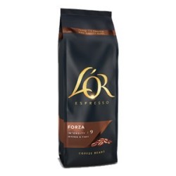 Cafea boabe, L'OR Espresso Forza, intensitate gust 9, 500 g